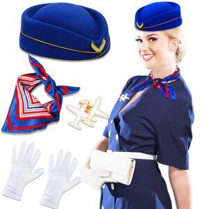 8249 Women's Flight Attendant Costume Accessoriess Stewardess